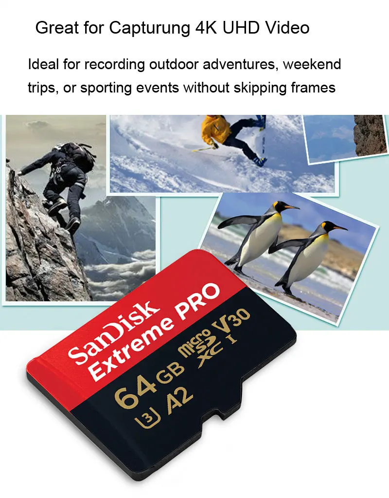 Sandisk Micro SD карта 16 Гб/32 ГБ/64 Гб карта памяти 128 ГБ/200 ГБ/256 ГБ TF карта Mini SD карта класс 10 Micro Carte SD для Smartphon