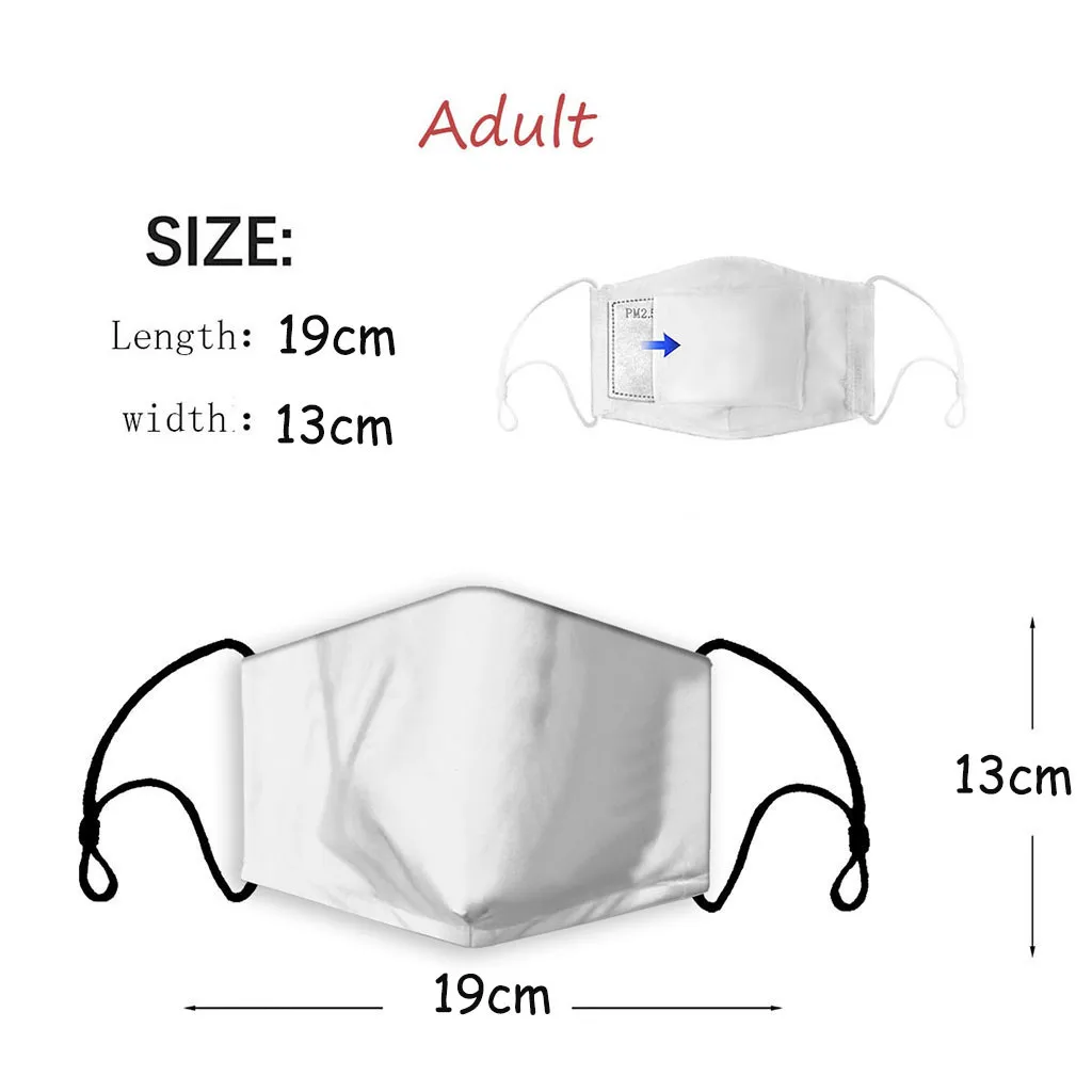 Adult Women Big Mouth Funny Face Mask Reusable Washable Breathable Smile Mascarilla Reutilizable Mascherine Lavabili Masque | Дом и сад