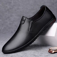 new spring and winter high quality genuine leather mens dress shoes breathable driving shoes fashion walking shoes casual shoes