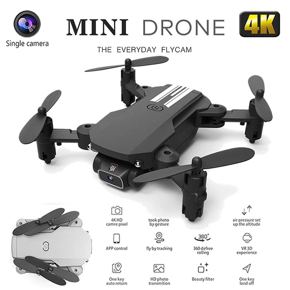 

Remote Control RC Mini Drone with Camera 4K HD FPV WIFI Quadcopter Aerial Photography Stable Flying Aircraft Toys Gift JIMITU