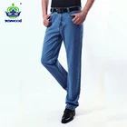 Джинсы JEYWOOD мужские прямые стрейчевые, брендовые классические брюки из хлопка в деловом стиле, брюки-комбинезон, большие размеры 40 42, на лето