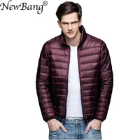 newbang brand winter mens down jacket ultra light down jacket men windbreaker feather jacket man lightweight portable warm coat