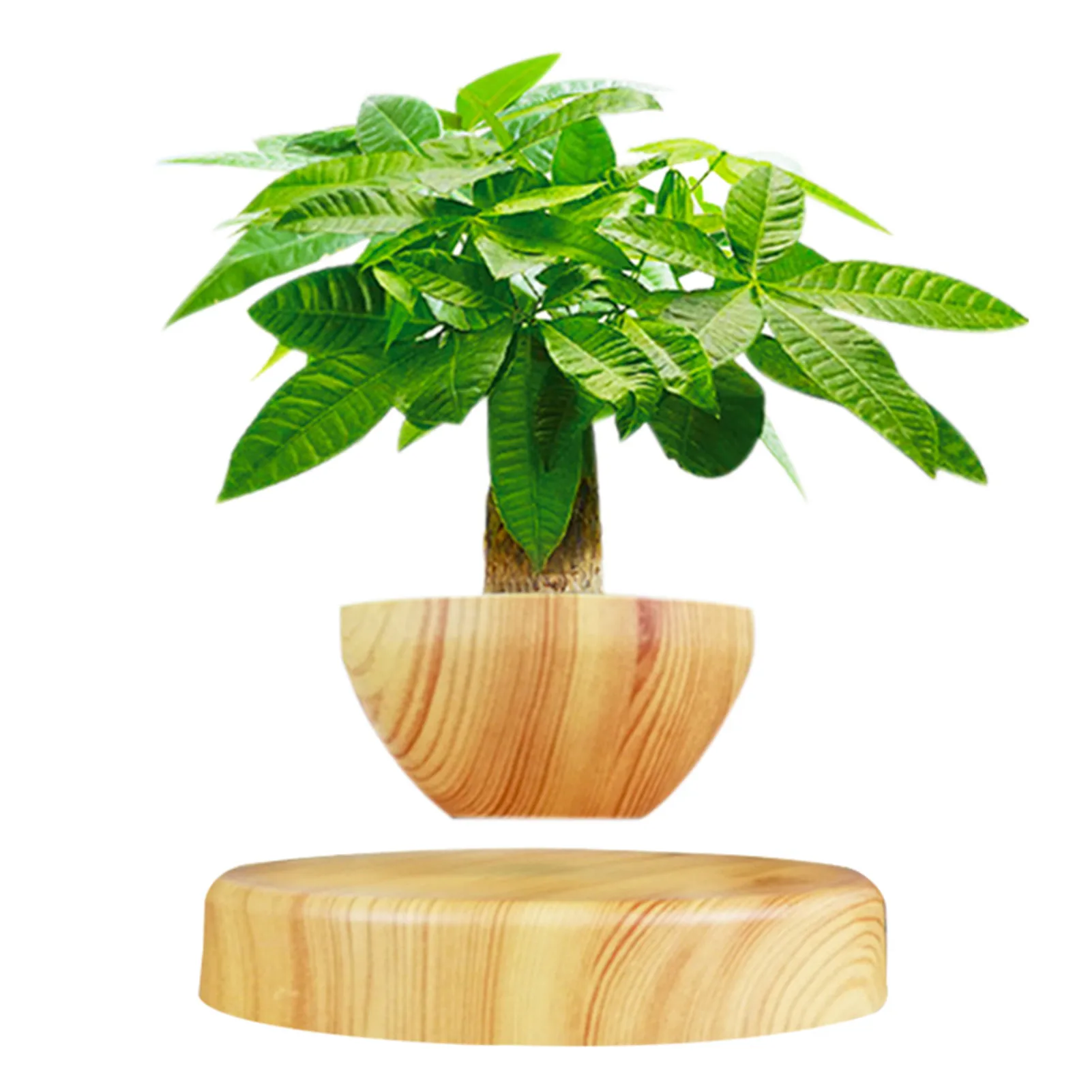 

High QualityLevitating Air Bonsai Pot Rotation Flower Pot Planters Magnetic Suspension Floating Pot Potted Plant Home manner
