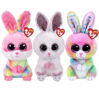 15 cm ty big eyes beanie cute rabbit healing plush toy stuffed bunny kid doll christmas birthday presents for boys and girls