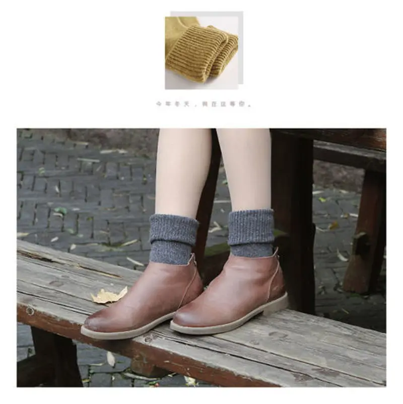 Носки женские свободные однотонные из 200 хлопка 9 видов на 4 сезона|Носки| |