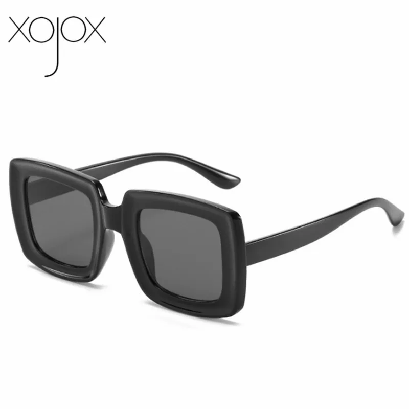 Солнцезащитные очки мужские и женские XojoX винтажные зеленые Квадратные с большой