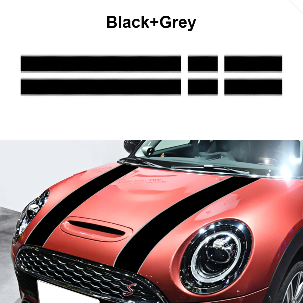 

Car hood trunk stripe sticker vinyl sticker for Mini Cooper One S JCW R56 R57 R58 F54 F55 F56 Hactchback Accessories Free Ship
