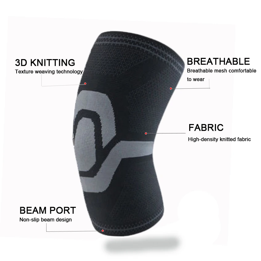 Цветные подтяжки для колена эластичные Нейлоновые Спортивные Компрессионные