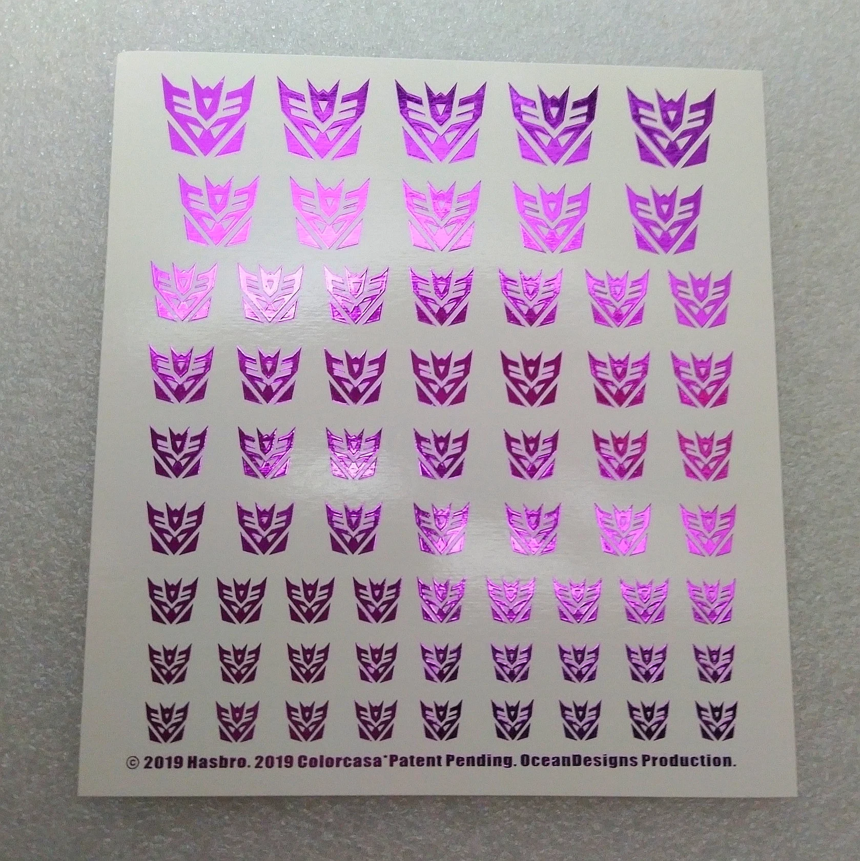 

Autobot Decepticons Metal Logo Water Sticker Animated Cartoon Version Logo Sticker Water Sticker