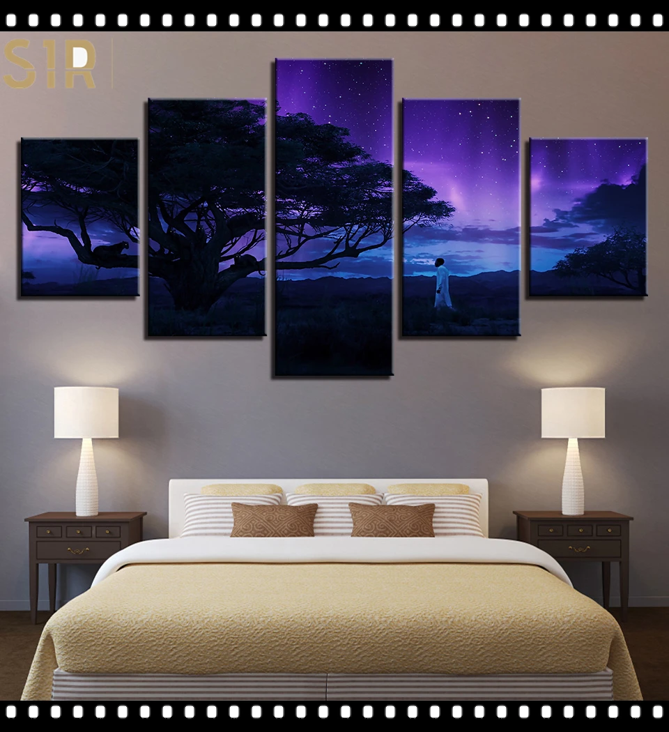 

Wall Painting Canvas Printing HD Classic Movie Animation 5 Panel Home Decoration Template Living Room Poster Anime Decor Hero