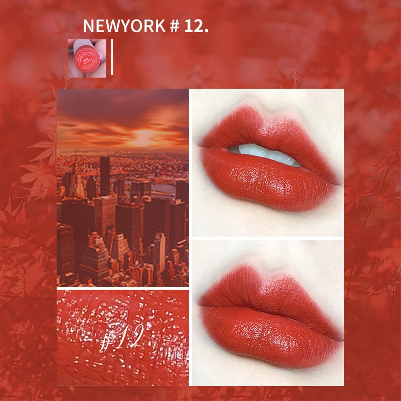 

Fruit Color Smooth Lipstick High Quality Thin Tube 9 Colors Lips Makeup Long Lasting Gentle Beauty Cosmetic TSLM1