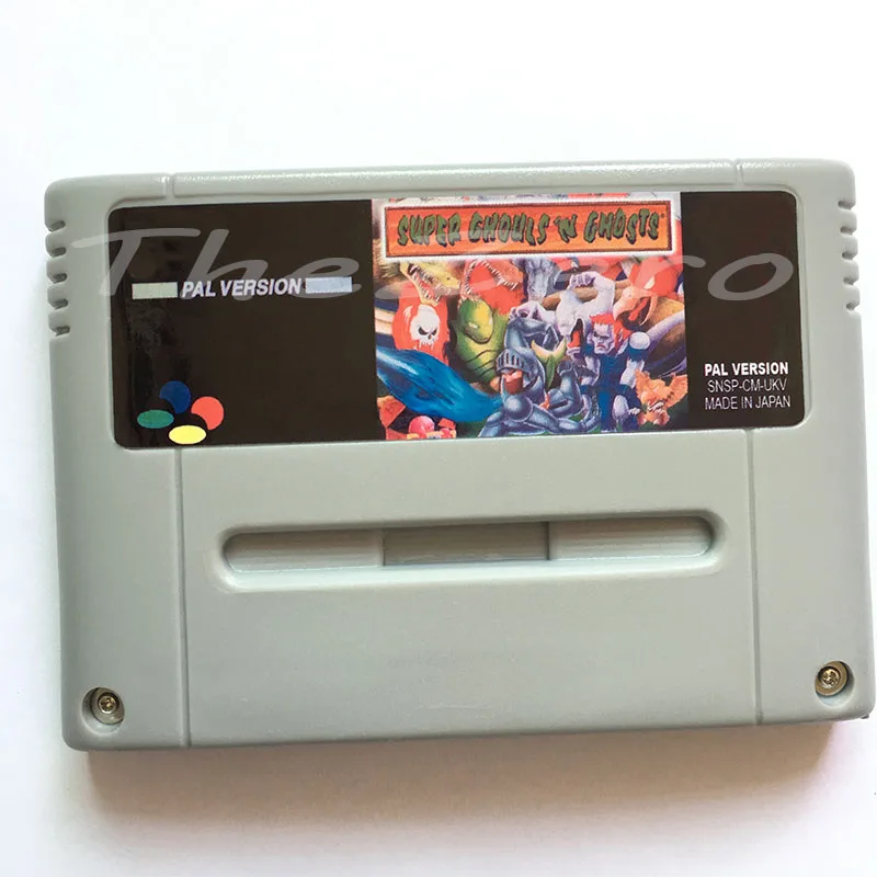 Видеоигра Super Ghouls 'n в виде призраков для 16-битной фотоконсоли картридж 46