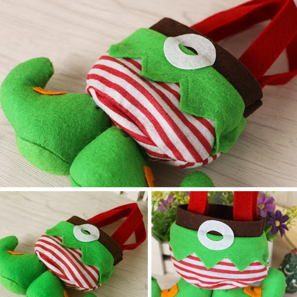 Рождественский подарок держатель для бутылки вина с конфетами подтяжки Санта