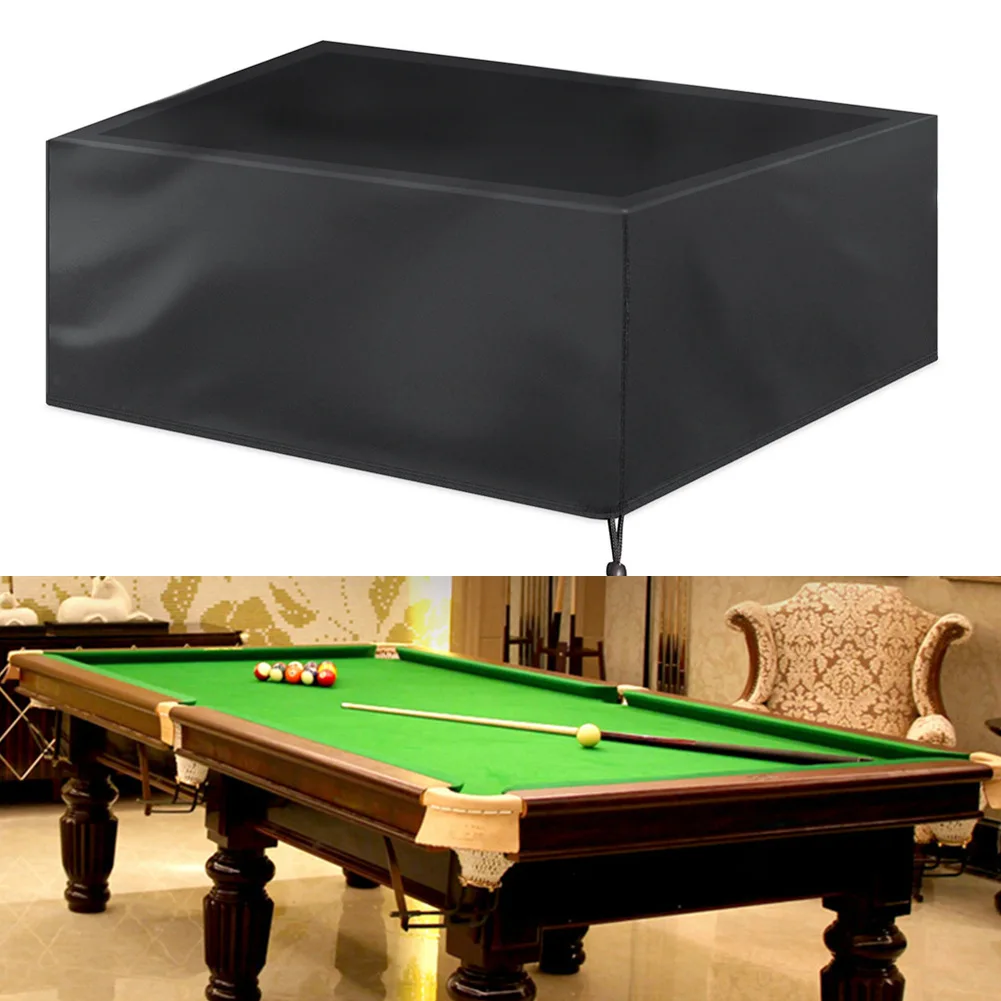 

Dustproof Waterproof 7/8/9 FT Outdoor Full Pool Solid With Drawstring Billiard Table Dust Cover Table Protector 210D Oxford