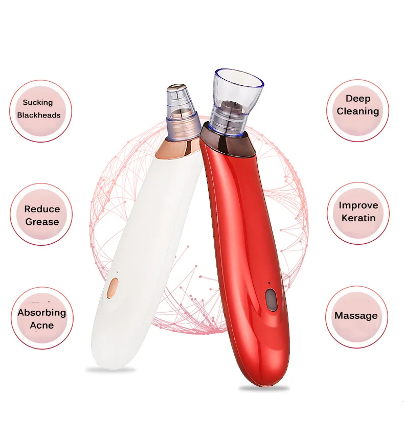 Blackhead Remover Vacuum Suction Face Deep Pore Cleaner Electric Acne Pimple Remover Tool Dark Spot Remover for Face Beauty Tool