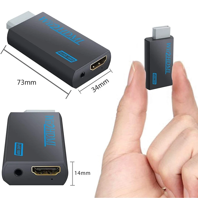 1080P Wii к HDMI конвертер адаптер с 3 5 мм o разъём Выход для ПК HDTV монитор все Дисплей