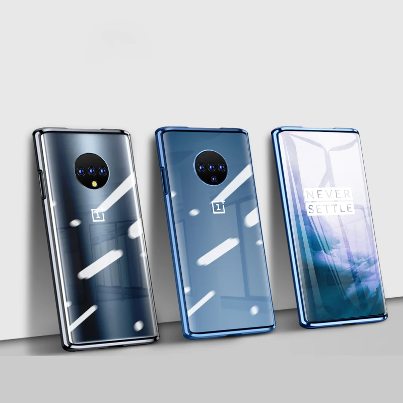 GKK роскошный Магнитный адсорбционный чехол для Oneplus 7 7T Pro 360 полная защита