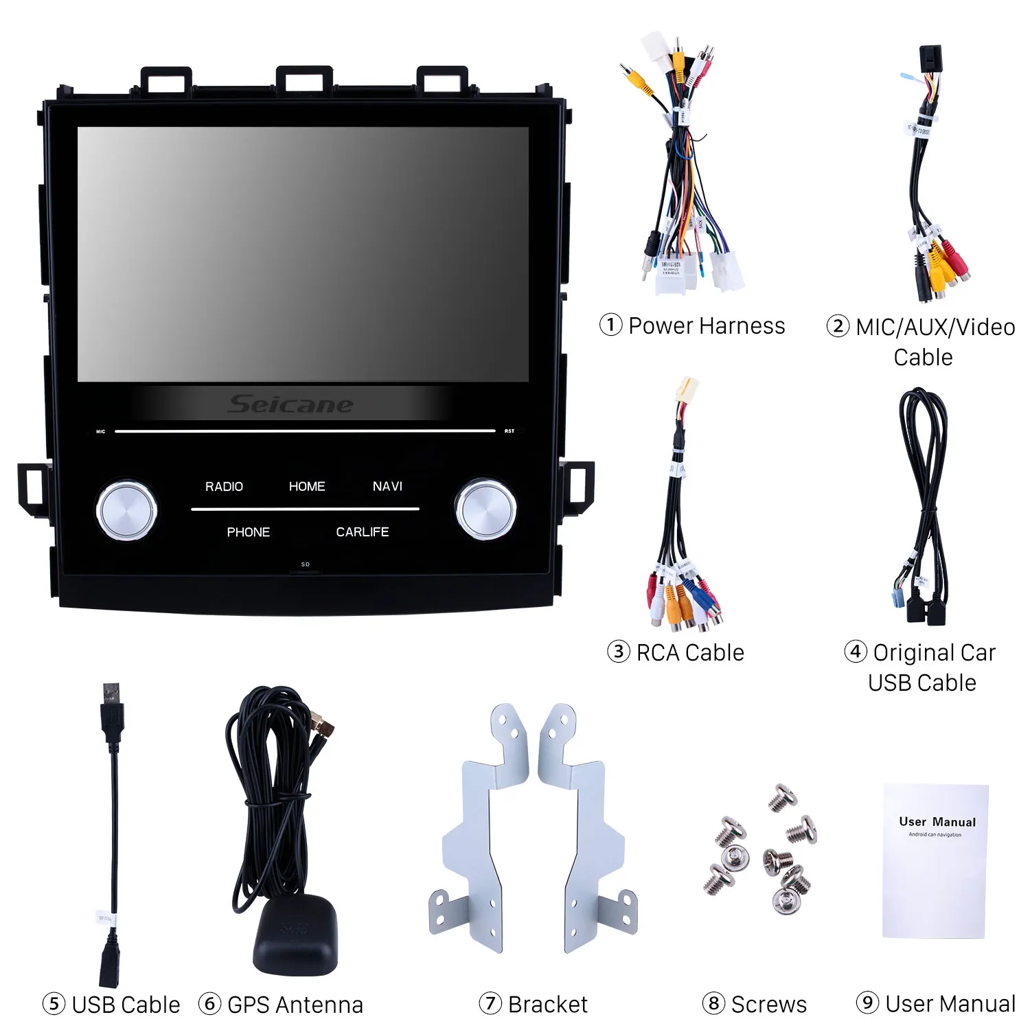 Автомагнитола 8 дюймов Android 1 GPS-навигация мультимедийный плеер для Subaru XV 2018