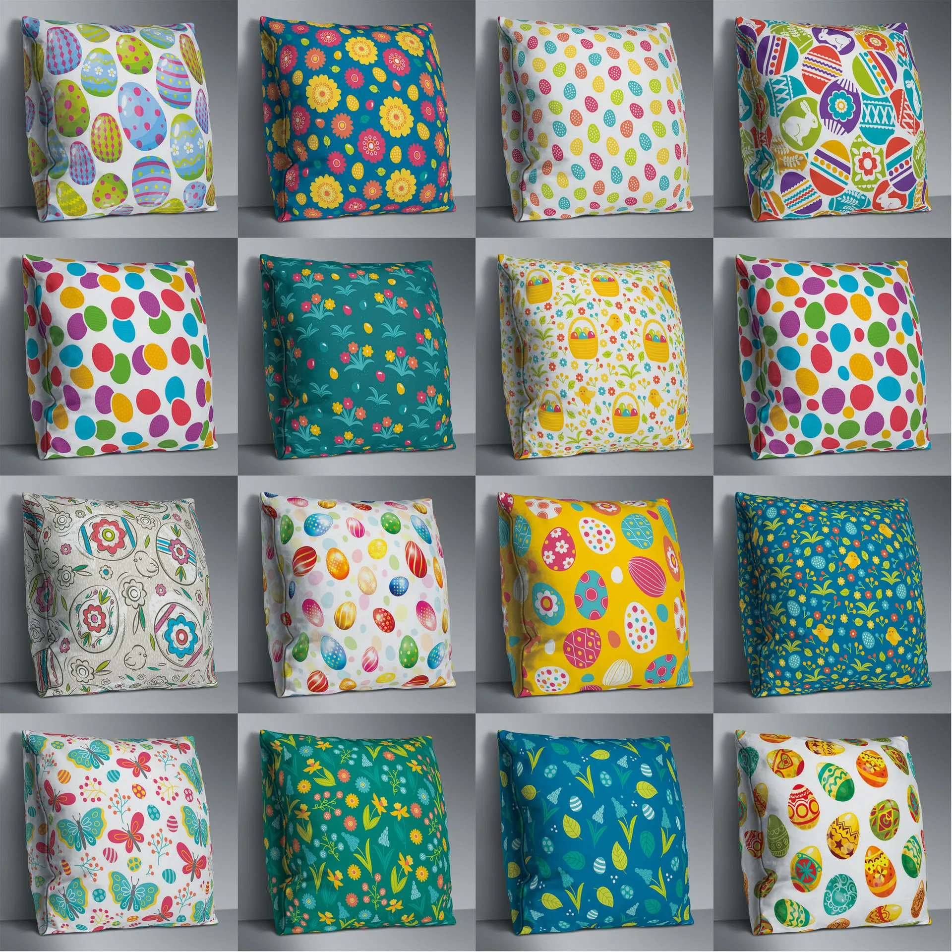 

Dot Candy Double Side Print Cushion Cover Polyester Decorative for Sofa Seat Soft Throw Pillow Case Cover 45x45cm Home Decor