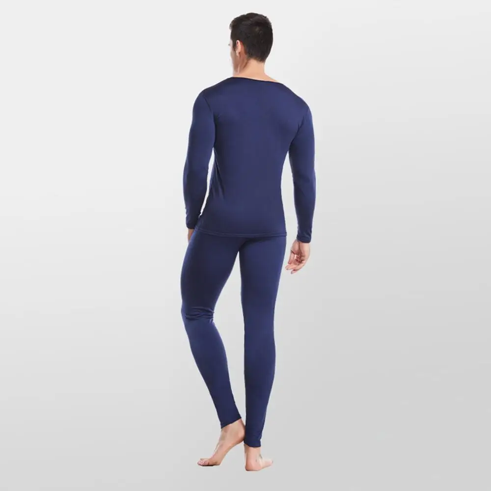 Зимний термокостюм из 2 предметов мужская одежда с круглым вырезом сохраняющая