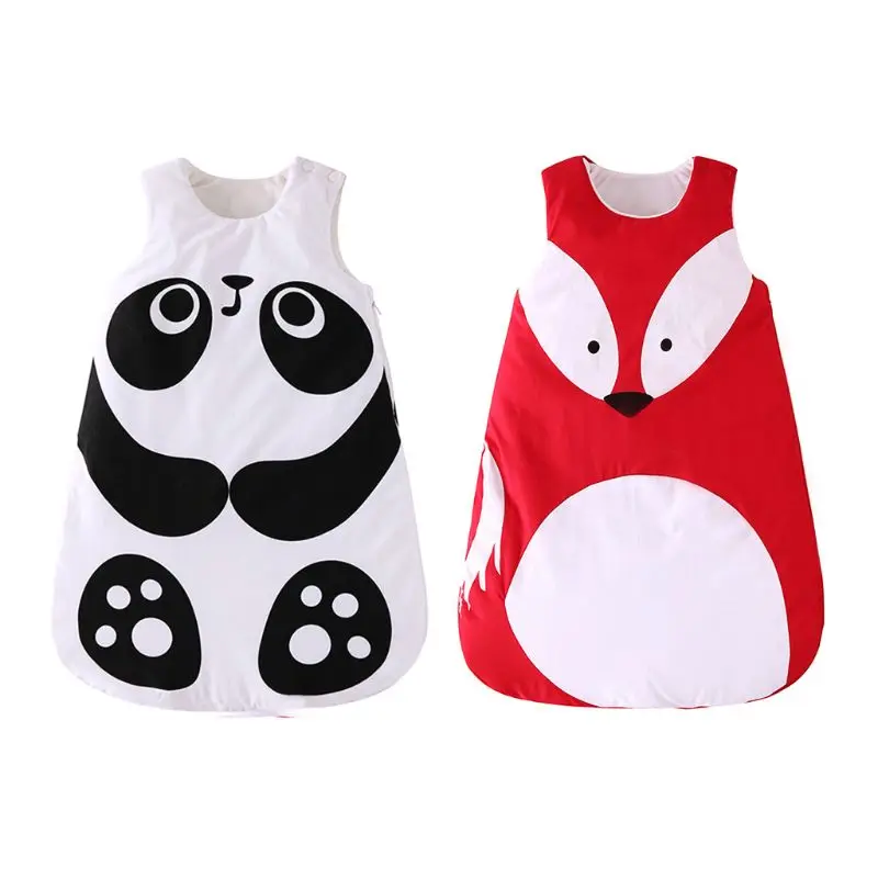

Panda Shape Baby Sleeping Bag Cotton Anti-kick Sleepsacks Winter Infant Pajamas
