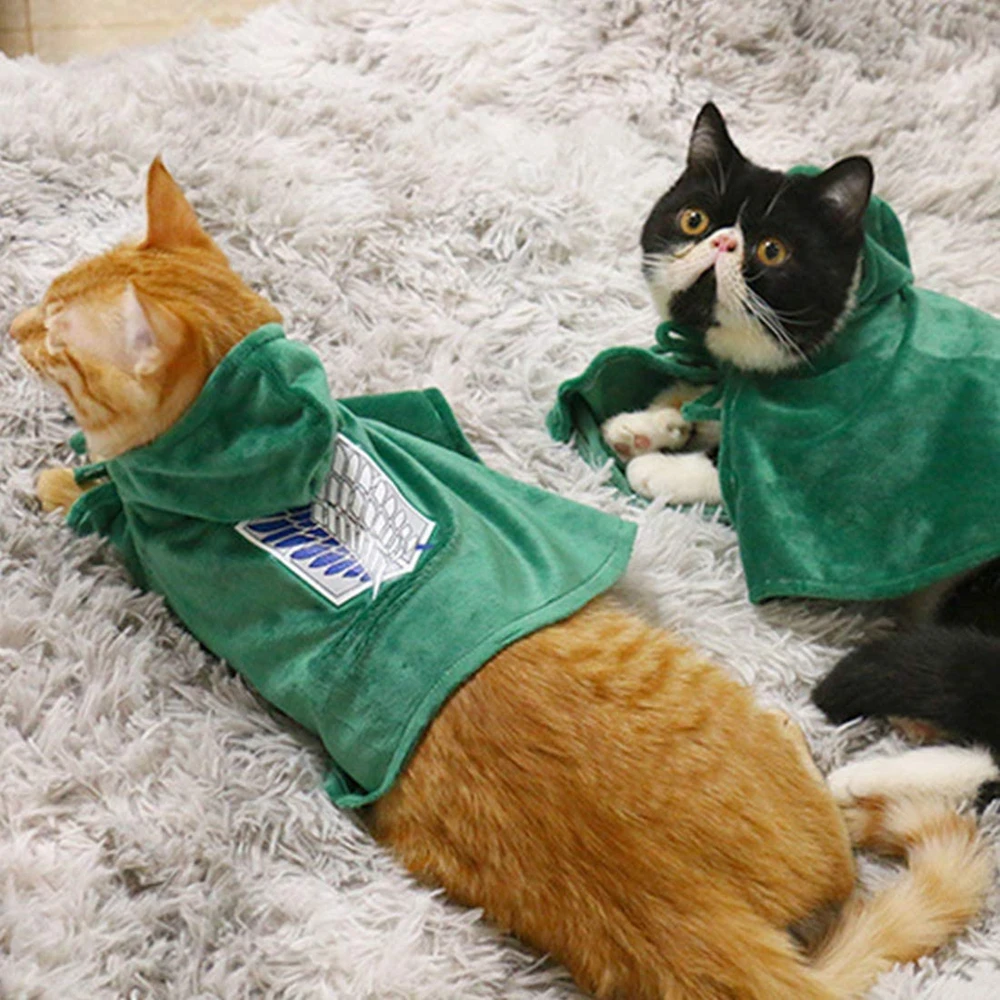 Костюм для косплея из аниме атака на Титанов плащ-накидка собак и кошек реквизит