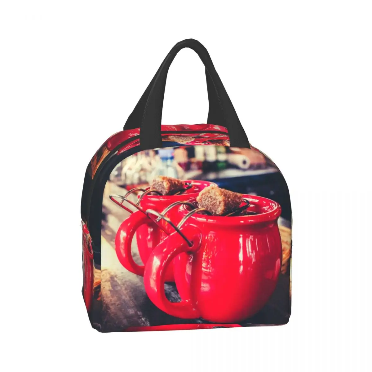 

Кружки, чашка для напитков, чашка для горячего чая, многоцветное вино, Рождественская Мужская и женская сумка для обеда