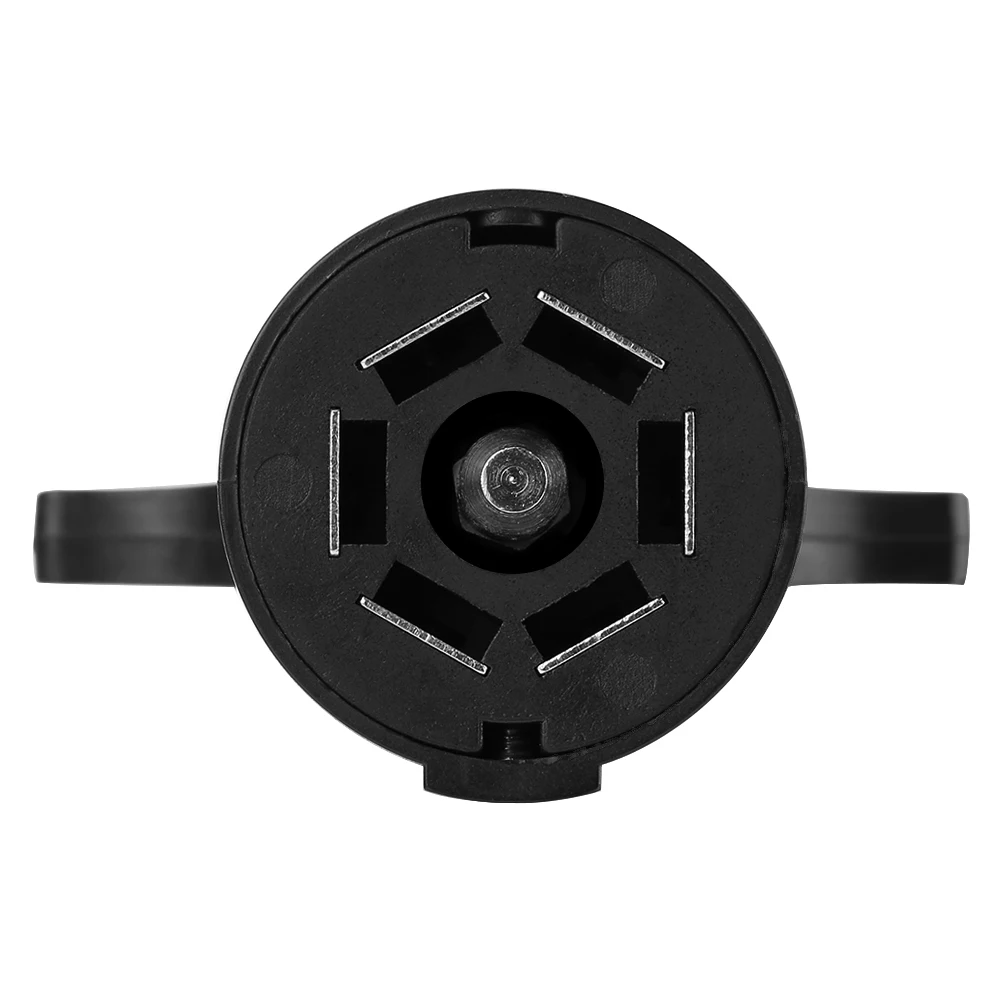 6-24V 7 to 4 Pin Trailer Plug Adapter Blade Round Socket Connector Converter with weatherproof dust cover for Caravan Towbar | Автомобили