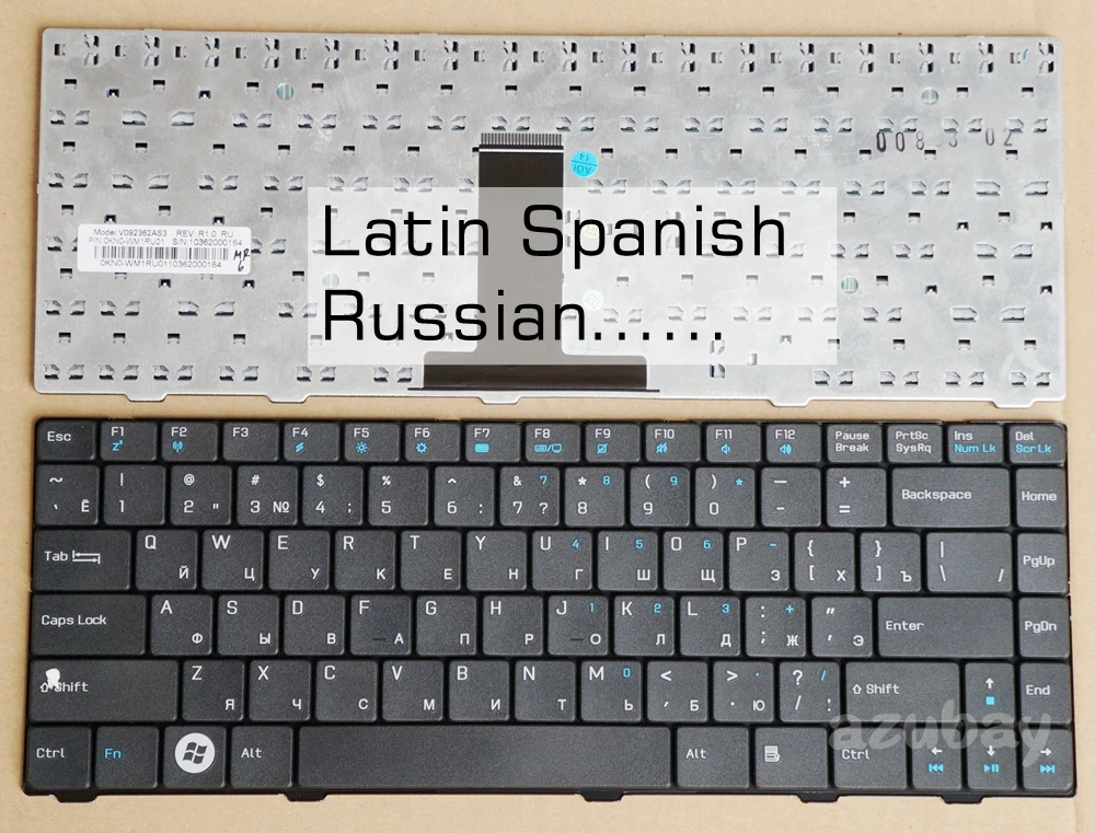 Русская испанская клавиатура LA для Asus F80 F80CR F80L F80Q F80S F81 F81S F81SE F83 F83CR F83S F83SE F83T F83V F83VD F83VF pro86se