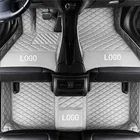 Кожаные автомобильные коврики с логотипом для Mercedes Benz W203 W210 W211 AMG W204 A B C E S CLASS CLS CLK CLA SLK GLA GLC GLS A20, коврик для ног