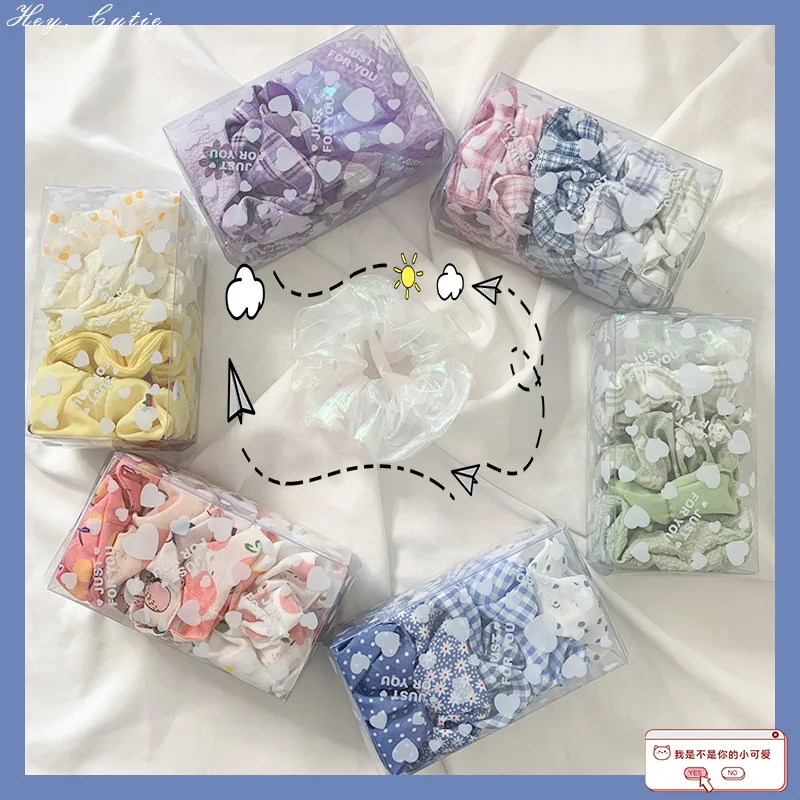 

5pcs/Lot Fashion Cloth Jk Headband High Bullet Headband Women's Ponytail Korean Hairband Best-Selling Popular Hair Accessories