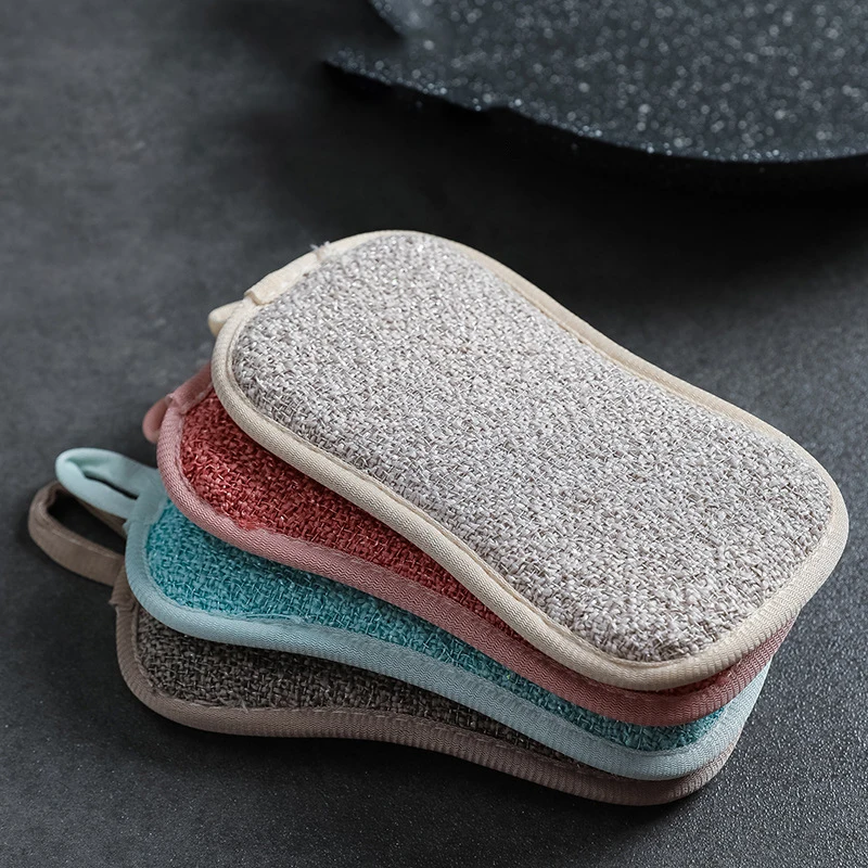 

2020 Hot Sale Dishcloth Sponge Kitchen Cleaner Scrub Dishcloth Scrub Pan Block Decontamination Dishcloth