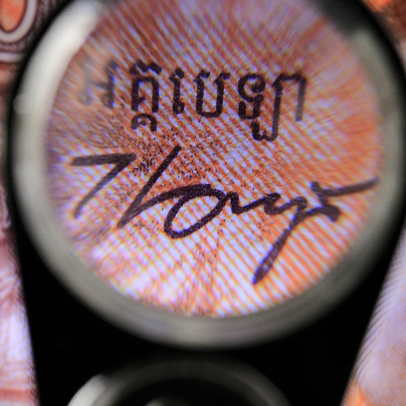 Увеличительное стекло 40X карманная складная металлическая лупа для ювелирных