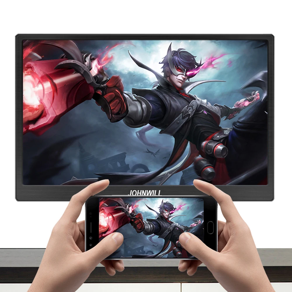10 1″ portable monitor 2k touch screen pc monitor 11 61080p lcd monitor gamer hdmi compatible for laptop phone xbox switch ps4 free global sh