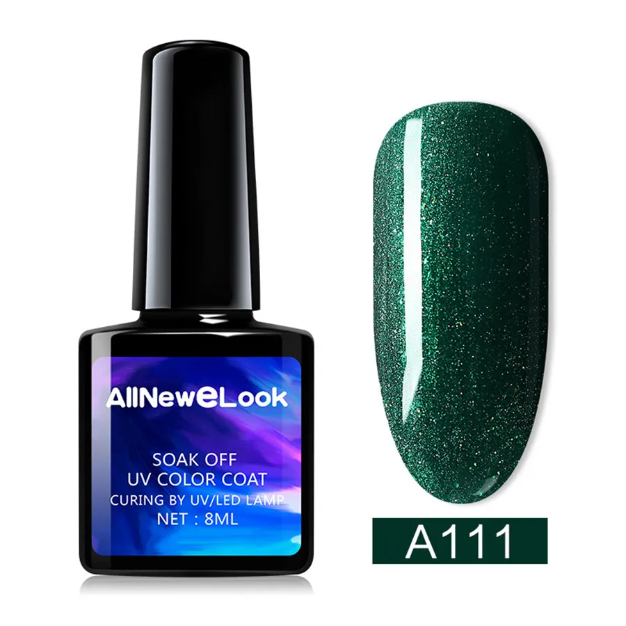 Allnewelook УФ гель для ногтей Set 8 мл Зеленый Гель лак 120 цветов ногтевого дизайна