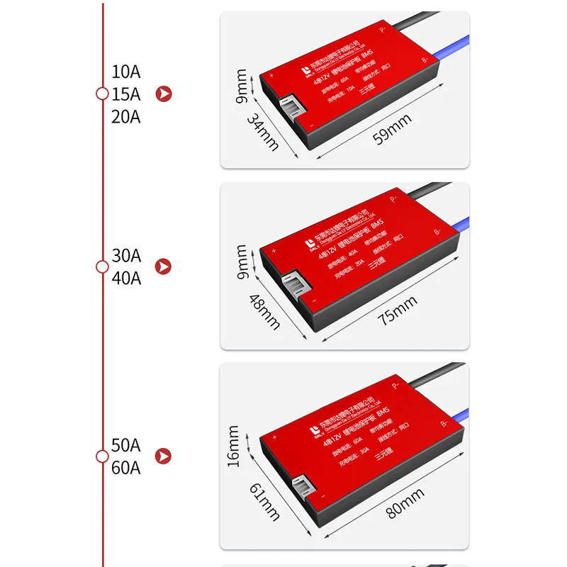 Водонепроницаемая фотовспышка для литий ионных аккумуляторов 12 В lifepo4 с балансом