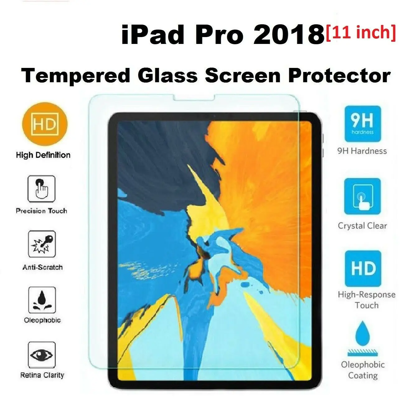 

For Apple iPad Pro 11 Inch Gorilla Premium Tempered Glass Screen Protector