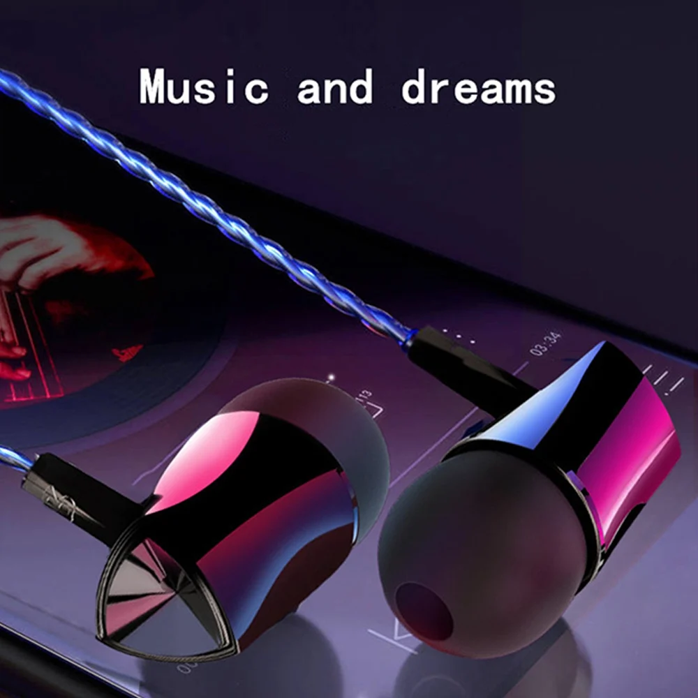 Проводные стереонаушники вкладыши KISSCASE с сабвуфером стереогарнитура басами