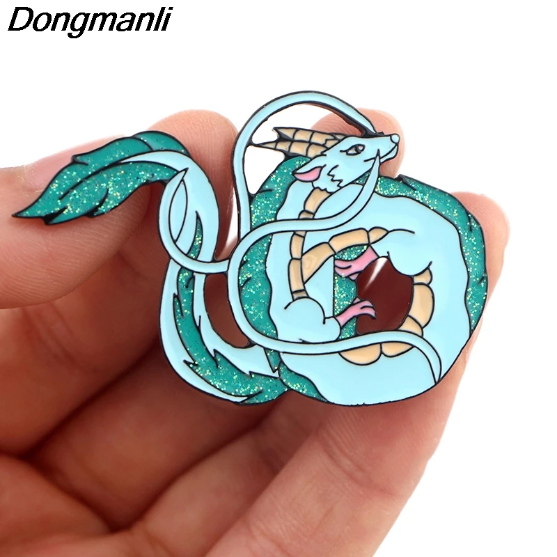 P3169 Dongmanli металлические эмалевые булавки и броши в форме Маски Аниме Specter для