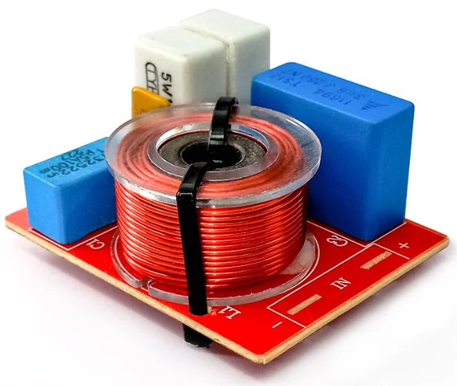 2 шт. 60 Вт сторонний аудио динамик делитель частоты тройной бас кроссовер фильтр