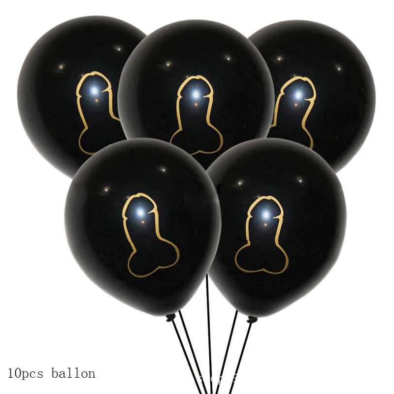 10pcs ballonstyle-10 10 шт./партия, член пенис, Веселый мальчишник, вечерние воздушные шары, комплект, девичник вечерние украшения, новинка, невеста, принадлежности для вечеринки-девичника - Color: 10pcs ballonstyle-10