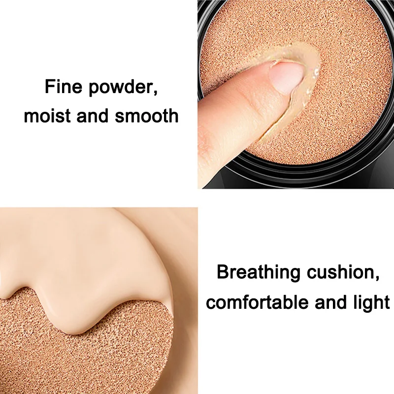 

Cushion BB Cream Concealer Long Lasting Moisturizing Brightening Foundation Makeup Skin Care ZG88
