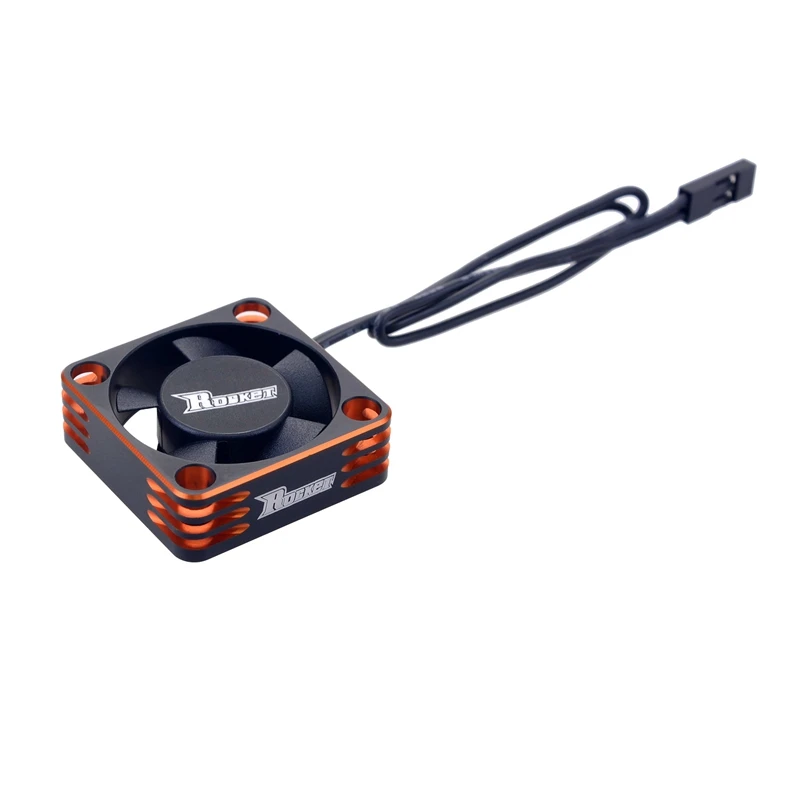 

ROCKET Cooling Fan 30mm Aluminum Fan Rotates At 28000Rpm 7.4V Fan for HSP Tamiya 1/10 1/8 1/12 RC Car, 540 550 Rc