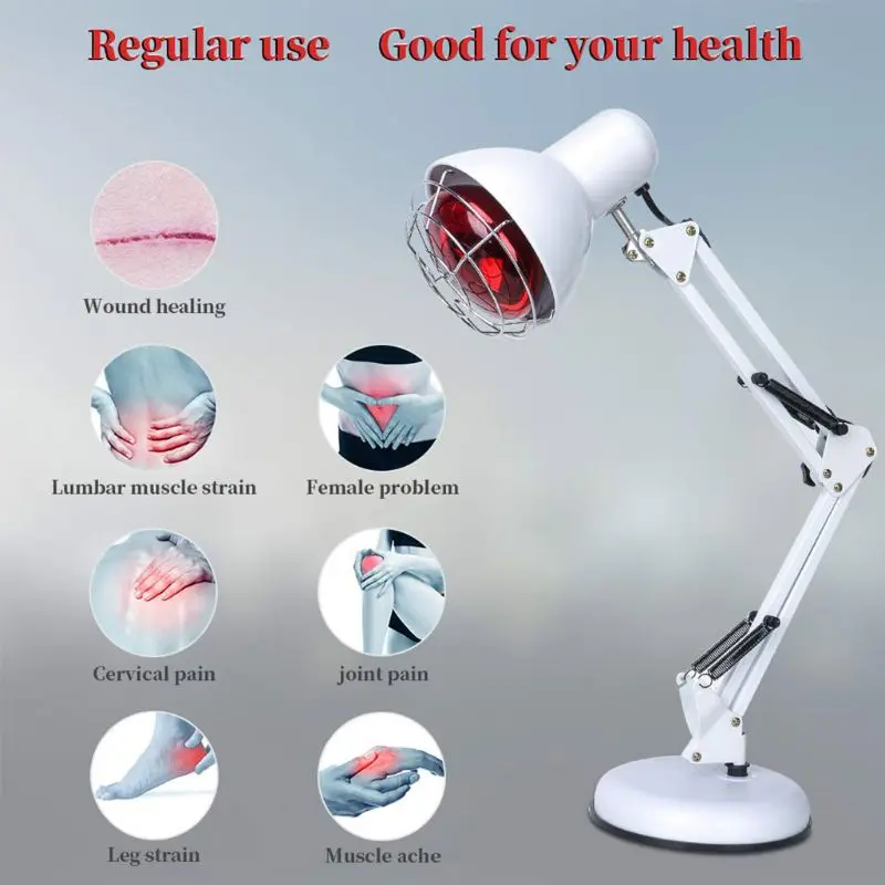 100 Вт рядом инфракрасный свет красный терапия массаж Отопление лампа Шея боль в