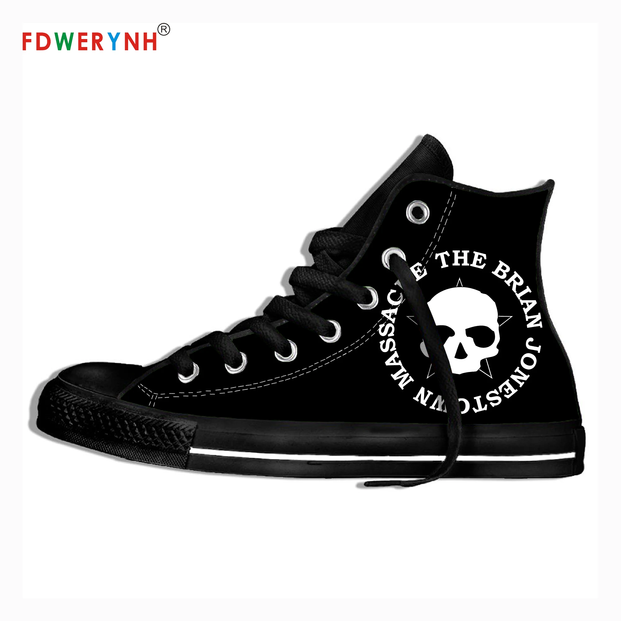 

Men's Casual Shoes Black Massacre Band Most Influential Metal Bands Of All Time Cool Street Breathable Brand Canvas Shoes