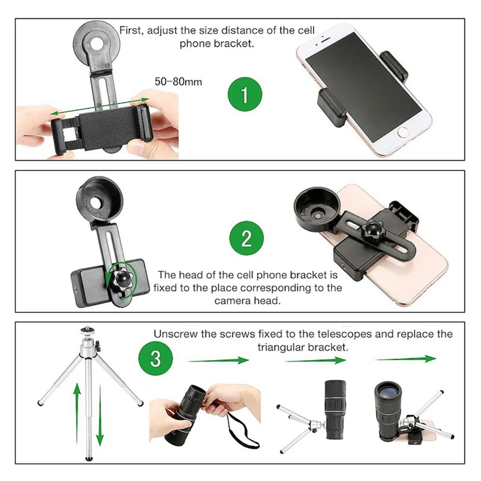 16X52 с двойным увеличительным фокусом Монокуляр Телескоп для охоты фокусирующей