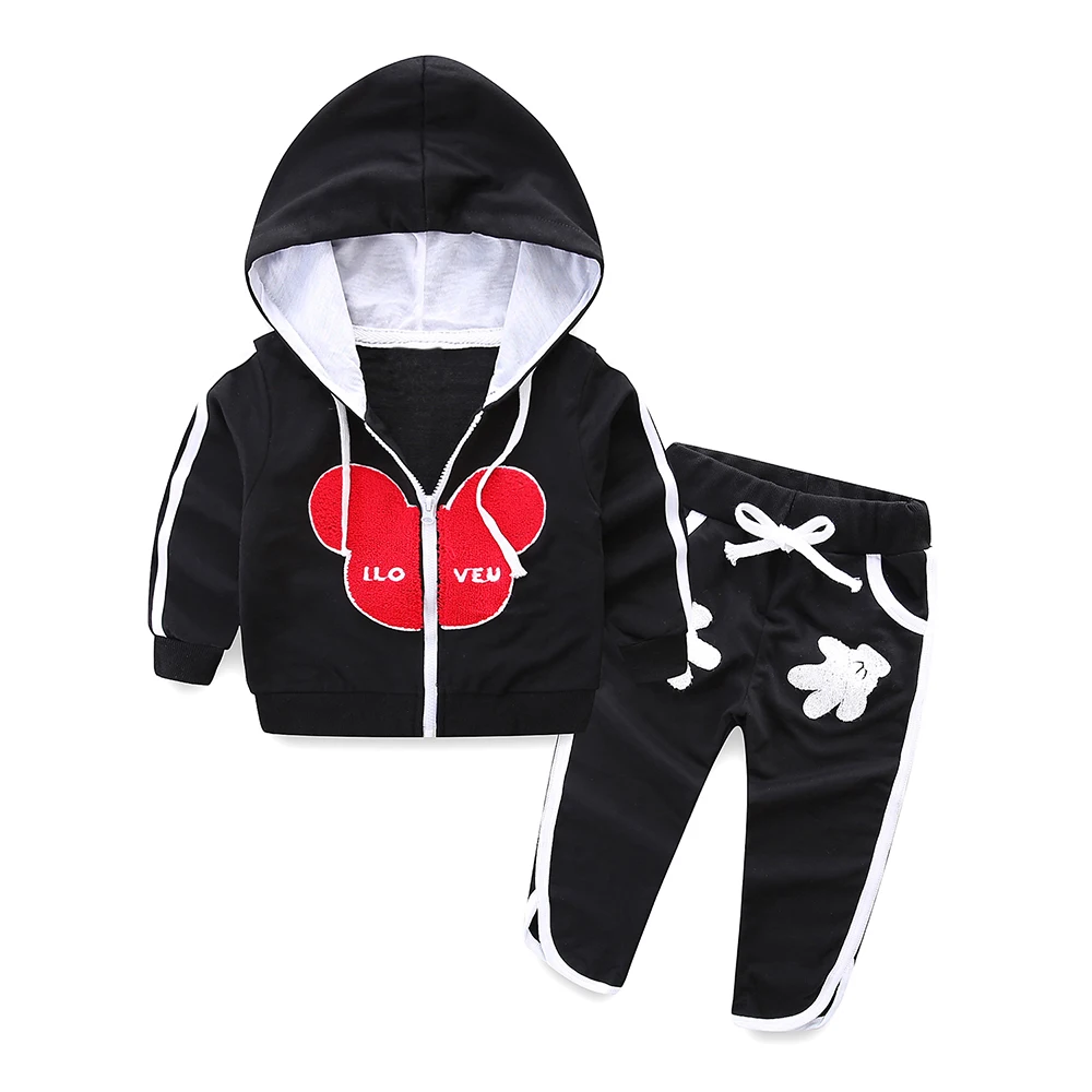 Детская Хлопковая одежда с капюшоном 2 предмета | и обувь