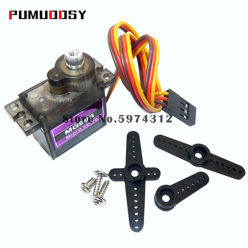 

50pcs MG90S Metal gear Digital 9g Servo For Rc Helicopter plane boat car MG90 9G