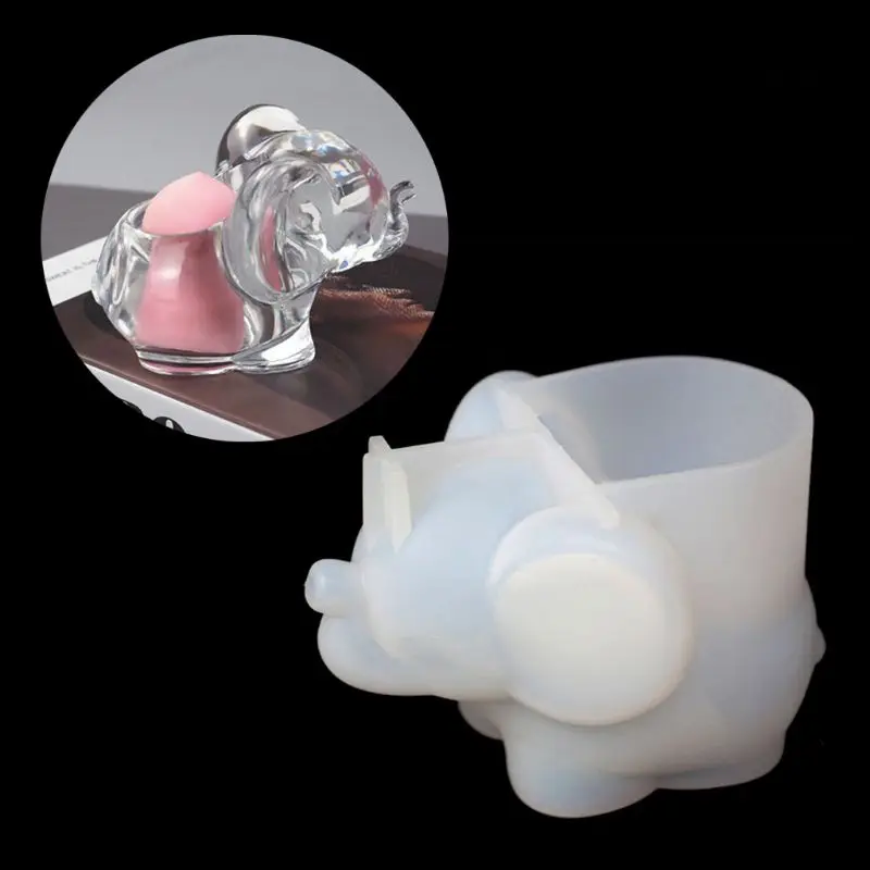 

Elephant Rack Mold Makup Egg Beauty Sponge Stand Epoxy Resin Mould Art Tools