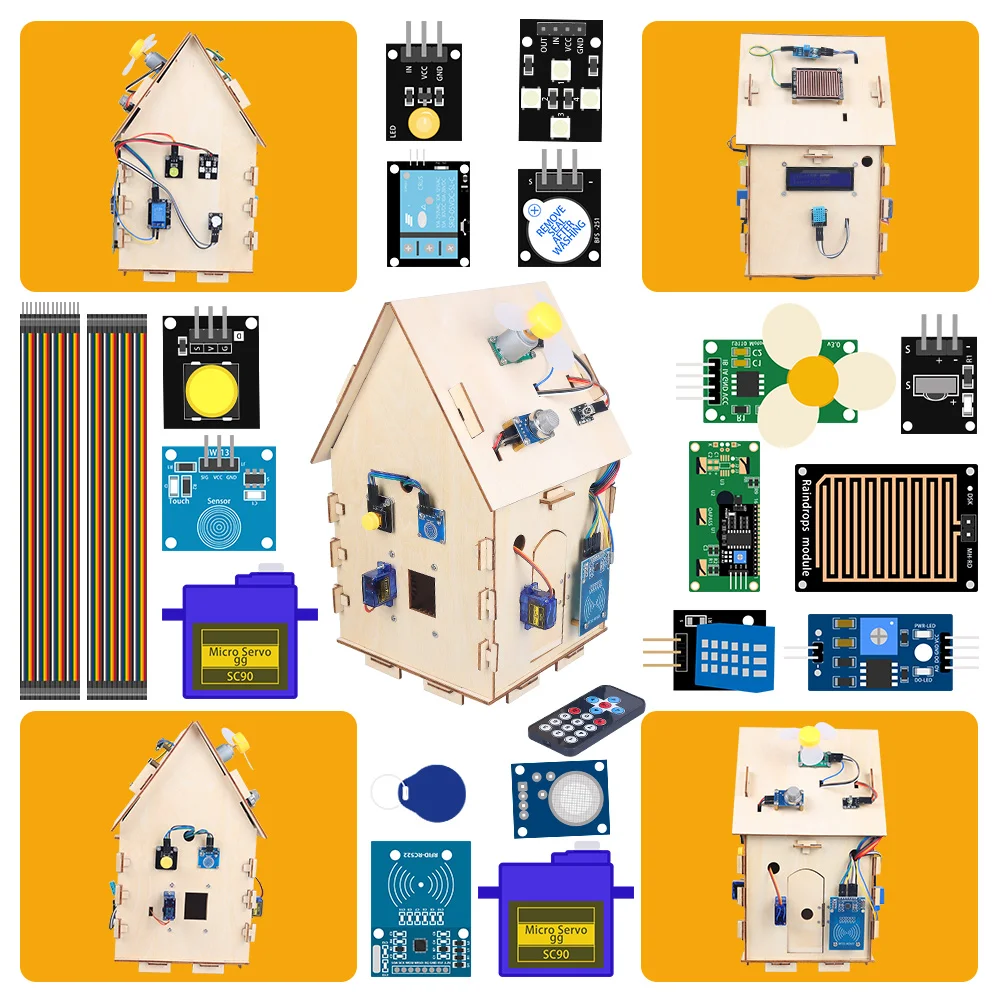 Электронный комплект Zhiyitech DIY для Arduino Nano Iot стартовый набор умного дома с печатной